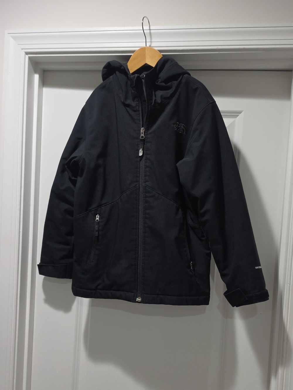 The North Face Kids Black Hooded Light Weight Winter Coat
